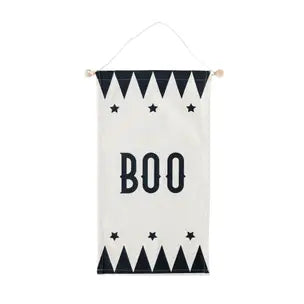 Vintage Boo Canvas Banner