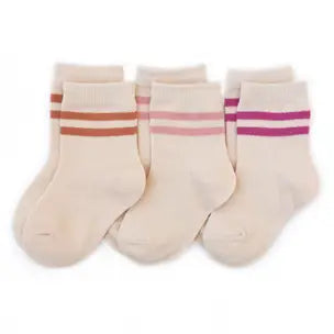 Vanilla Striped Midi Socks